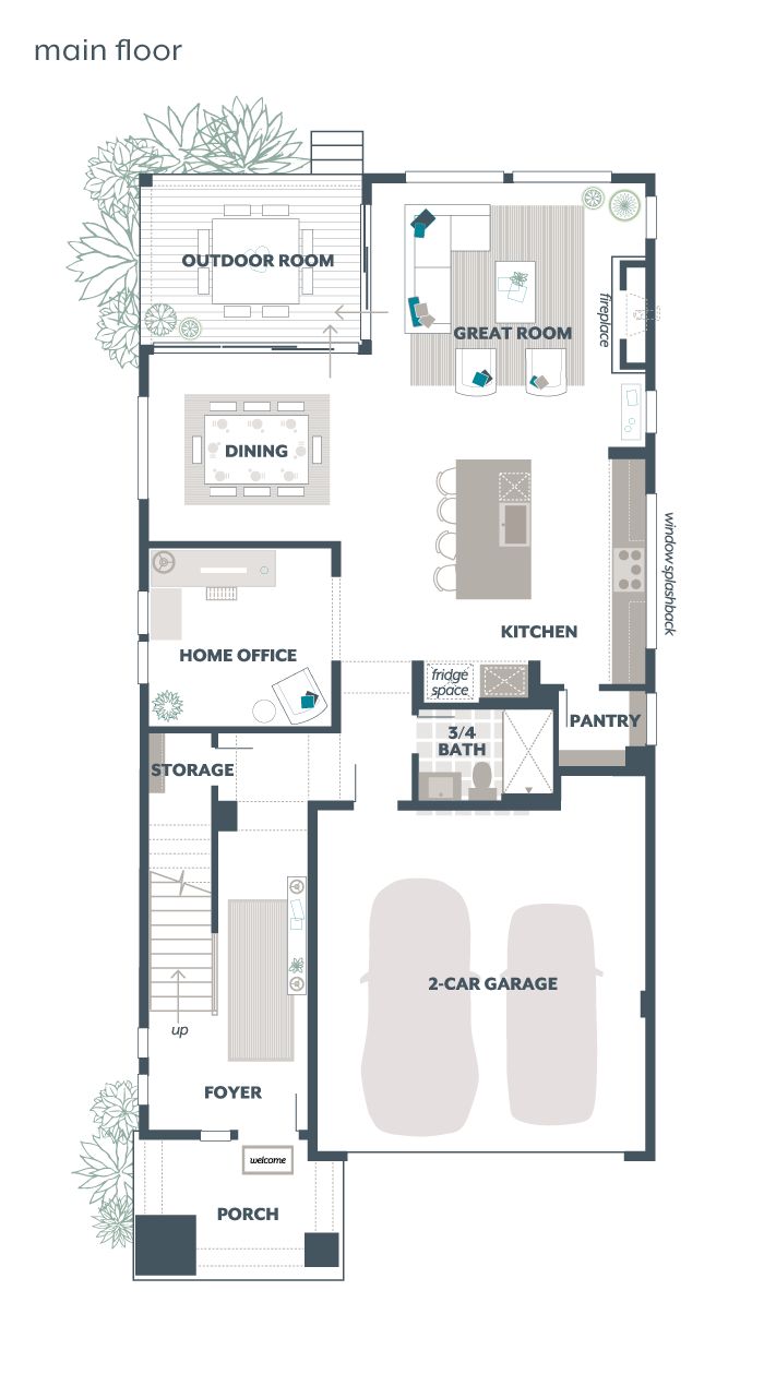 Main Floor Plan - Abelia
