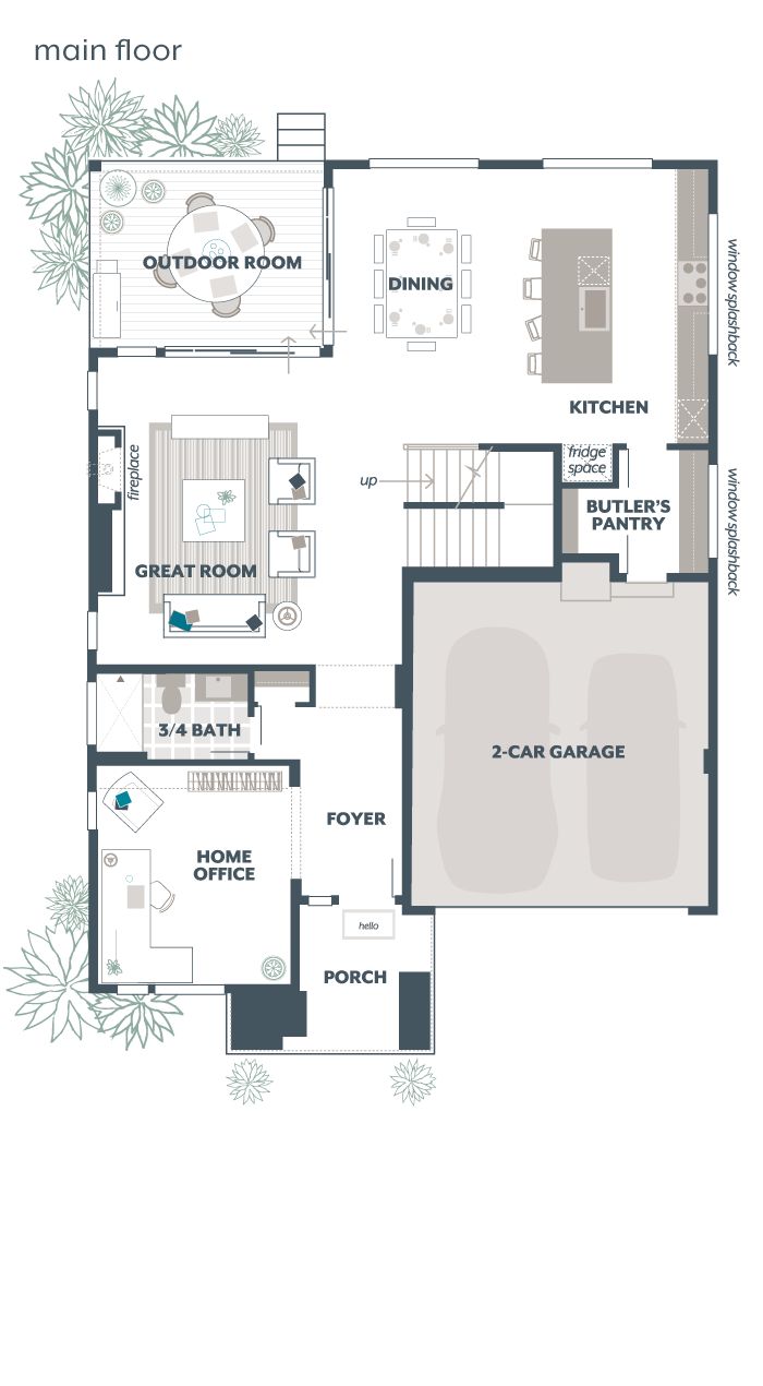 Main Floor Plan - Cypress