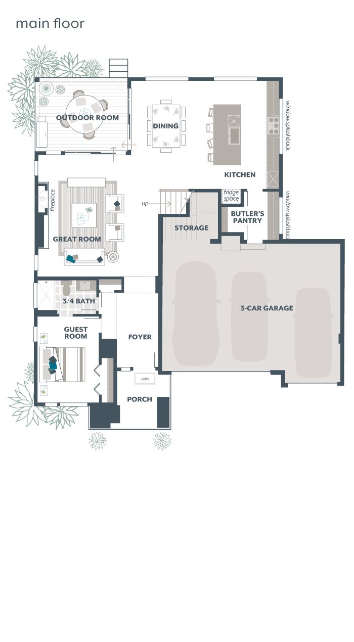 Main Floor Plan - Cypress