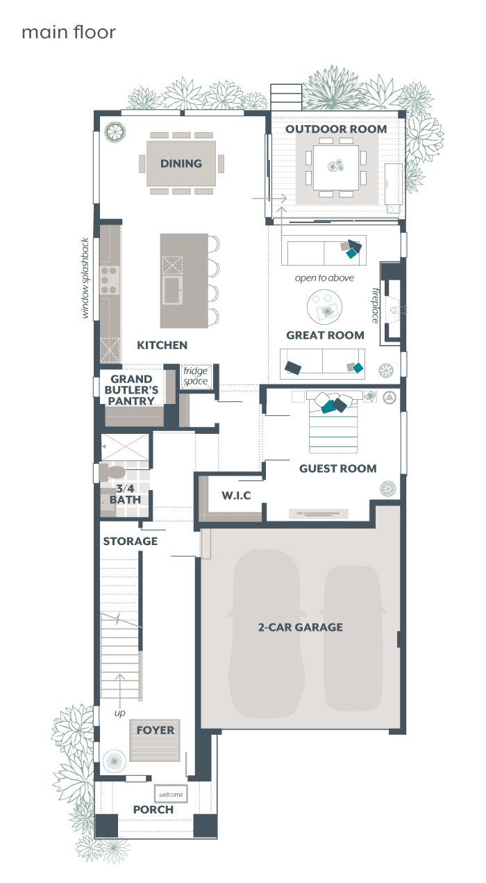 Main Floor Plan - Birch