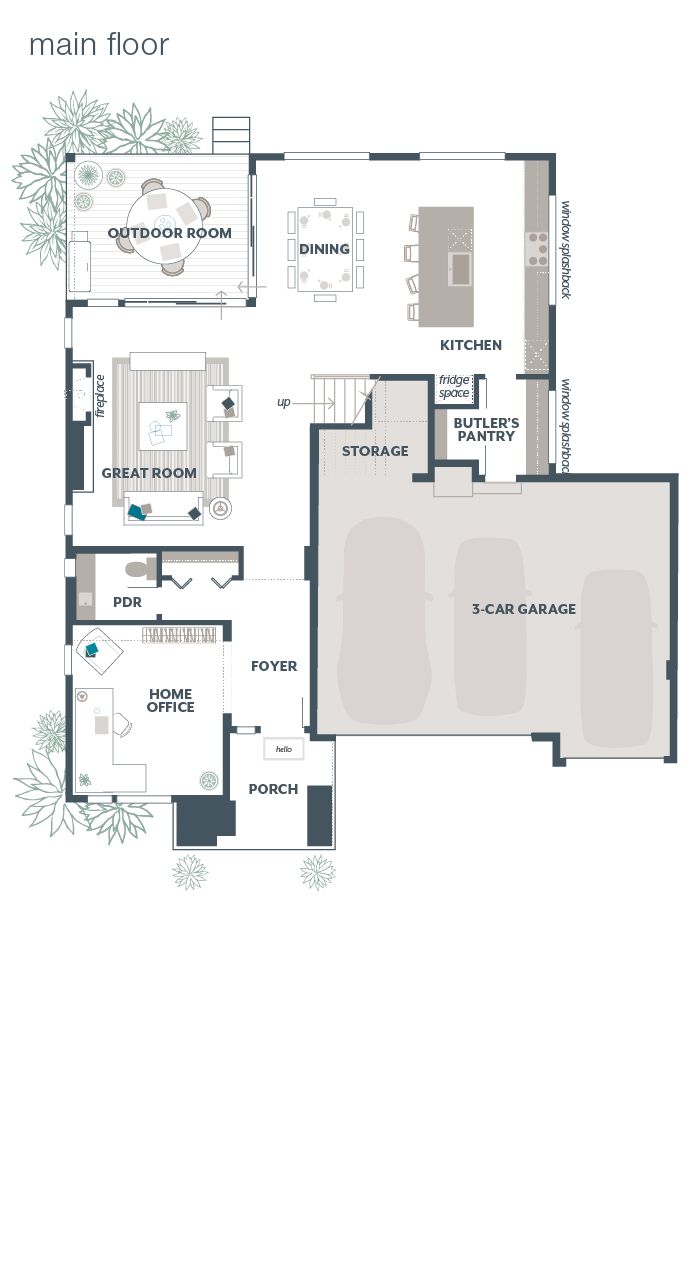 Main Floor Plan - Cypress
