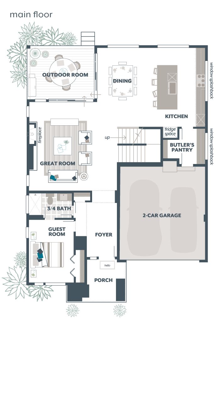 Main Floor Plan - Cypress