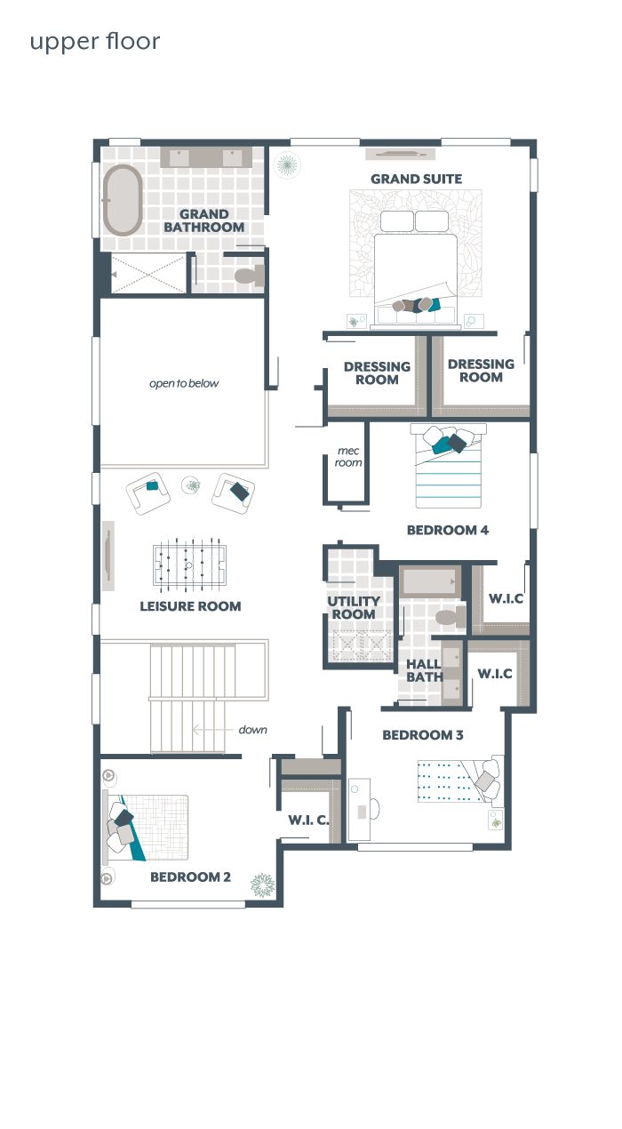 Upper Floor Plan - Bramble