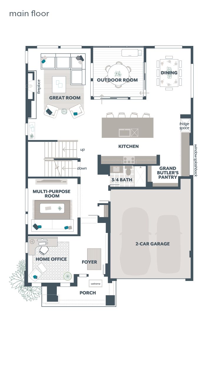 Main Floor Plan - Azalea