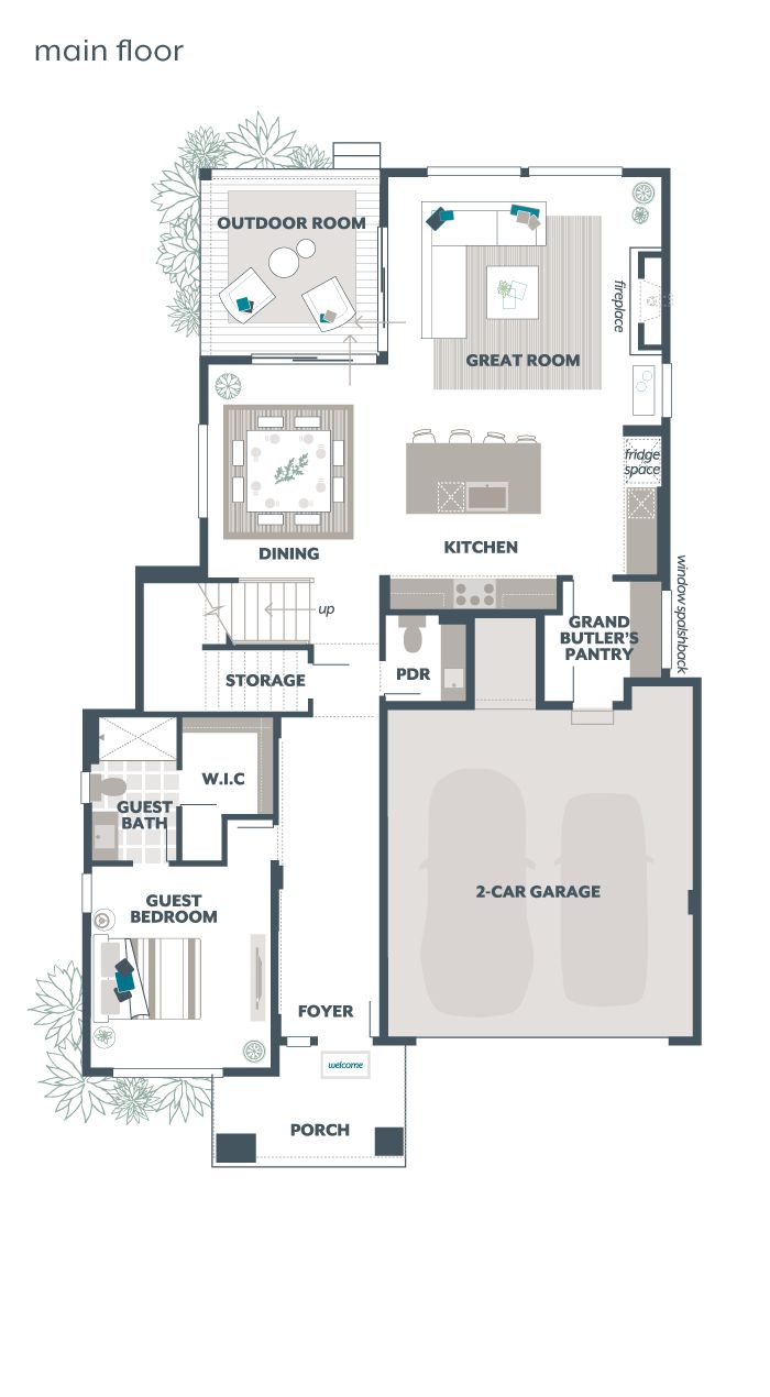 Main Floor Plan - Juniper