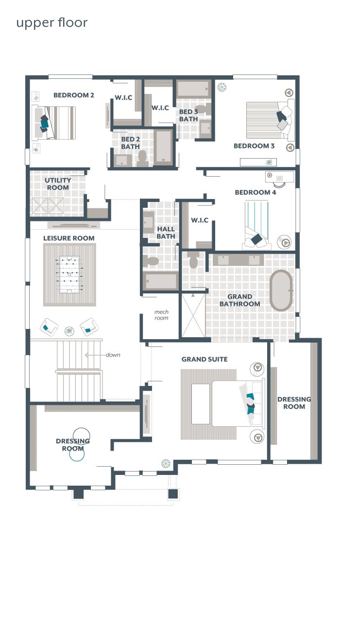 Upper Floor Plan - Willow