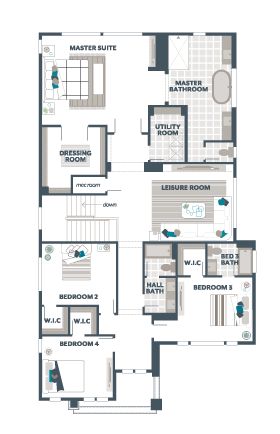 Upper Floor Plan - Briar