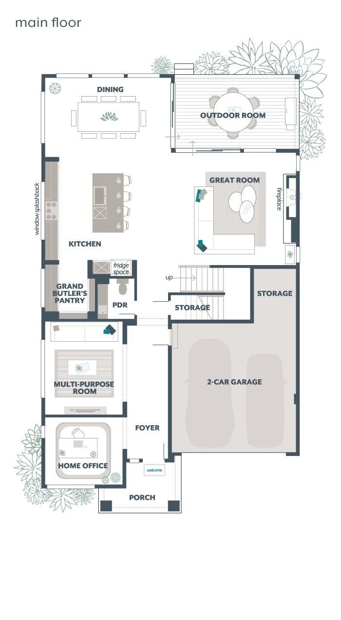 Main Floor Plan - Lotus