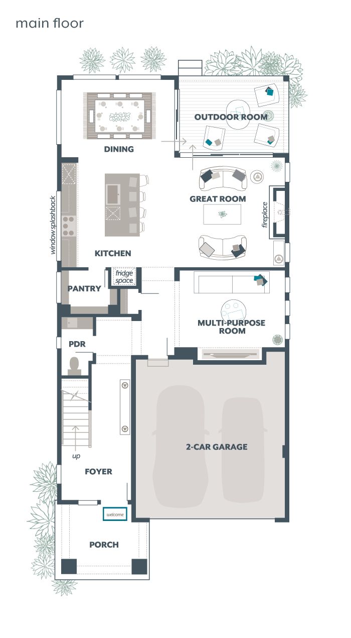 Main Floor Plan - Iris