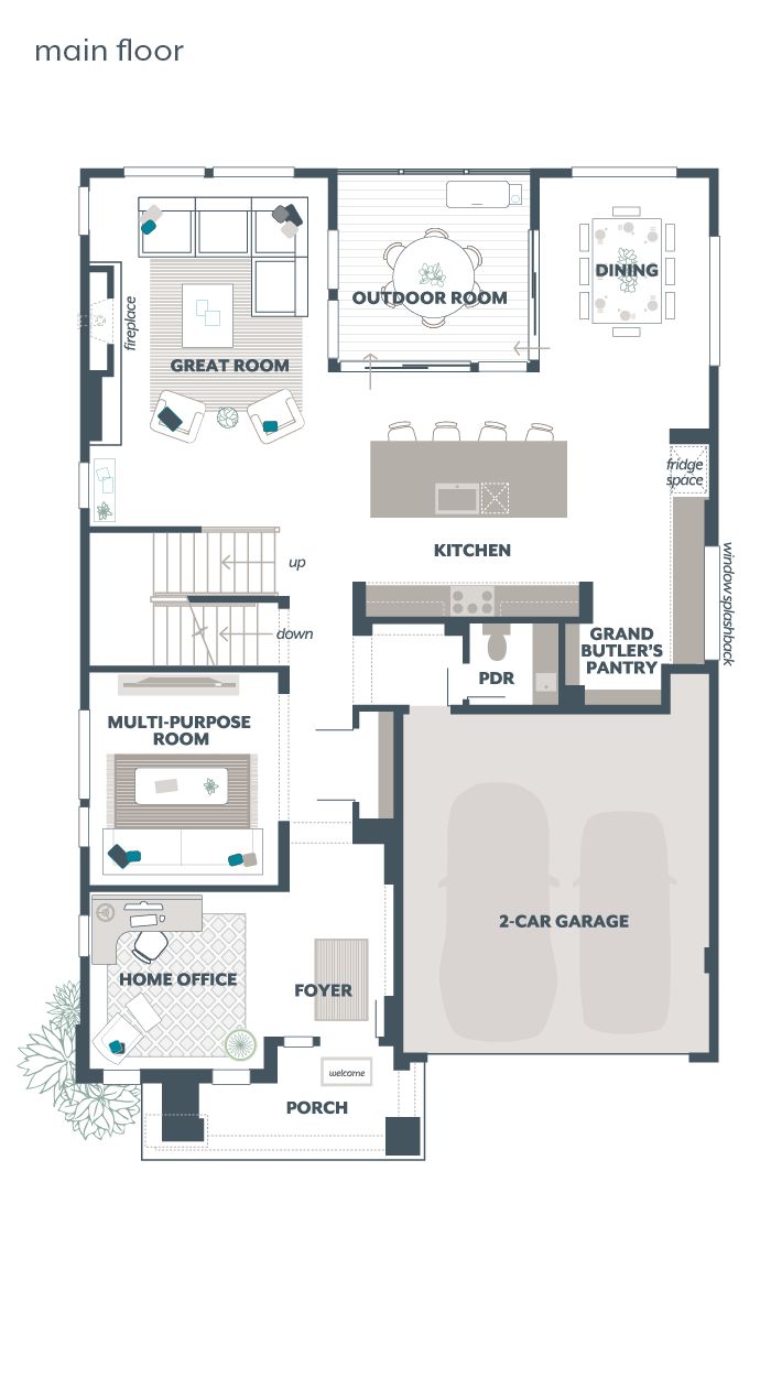 Main Floor Plan - Azalea
