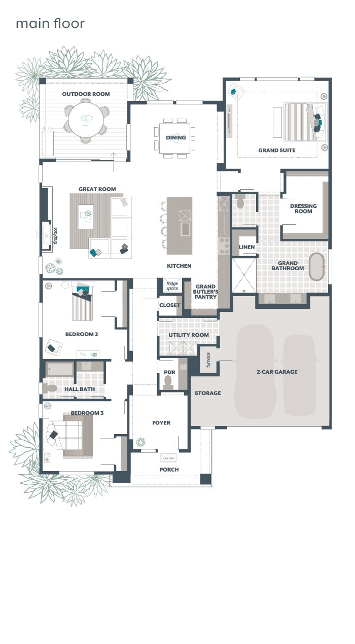 Main Floor Plan - Clover