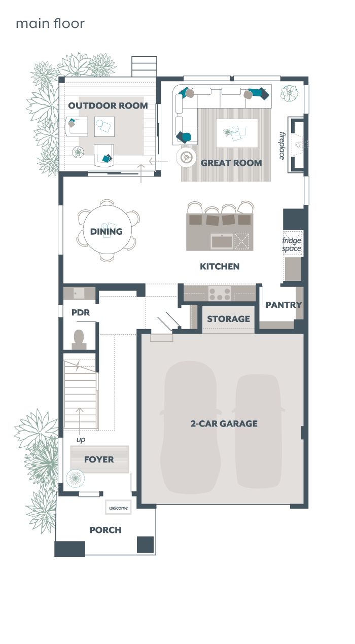 Main Floor Plan - Gardenia