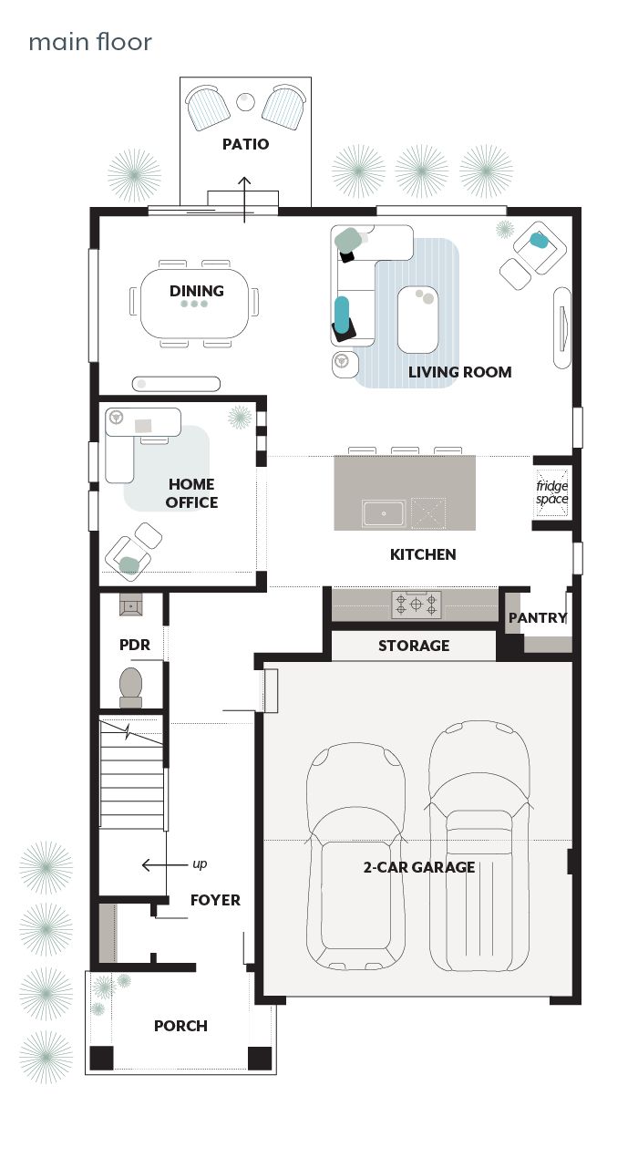 Main Floor Plan - Meridian
