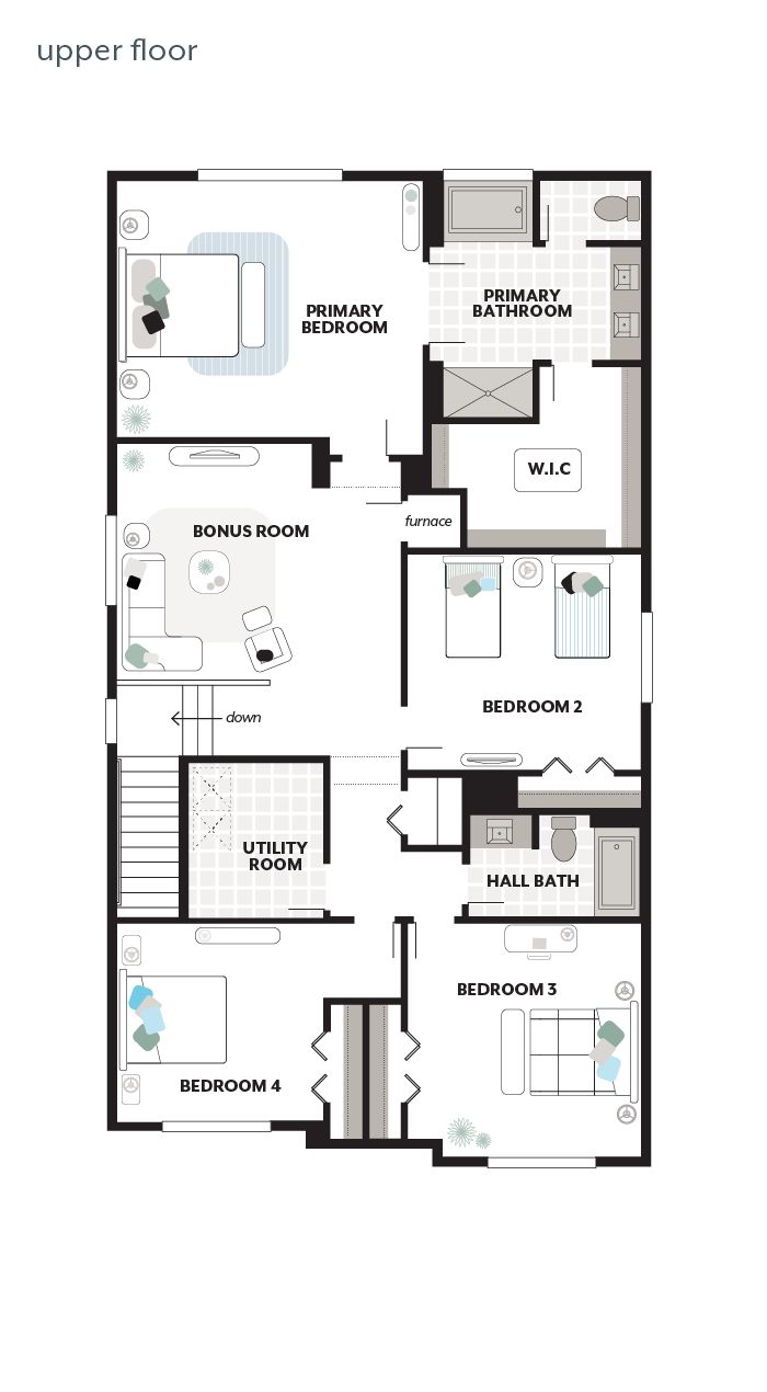 Upper Floor Plan - Skagit