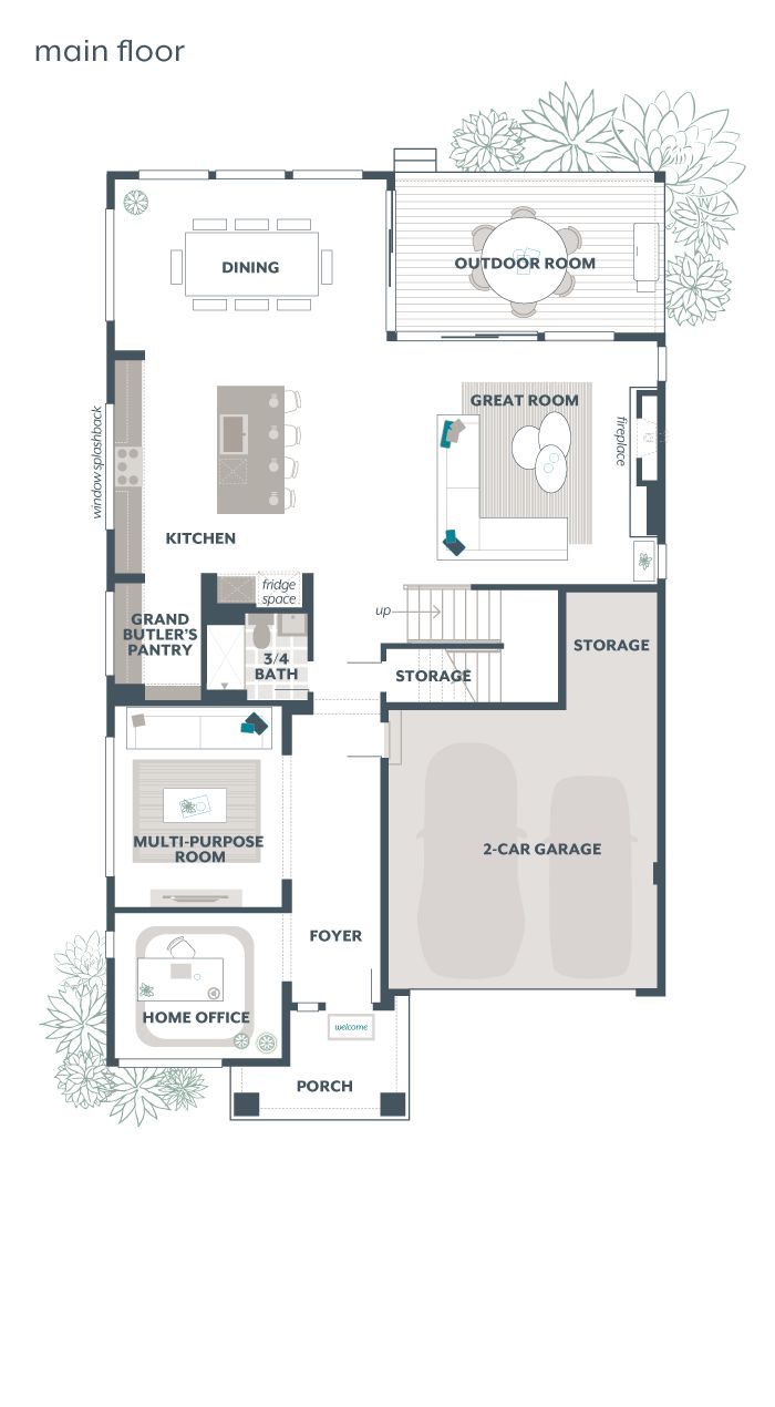 Main Floor Plan - Lotus
