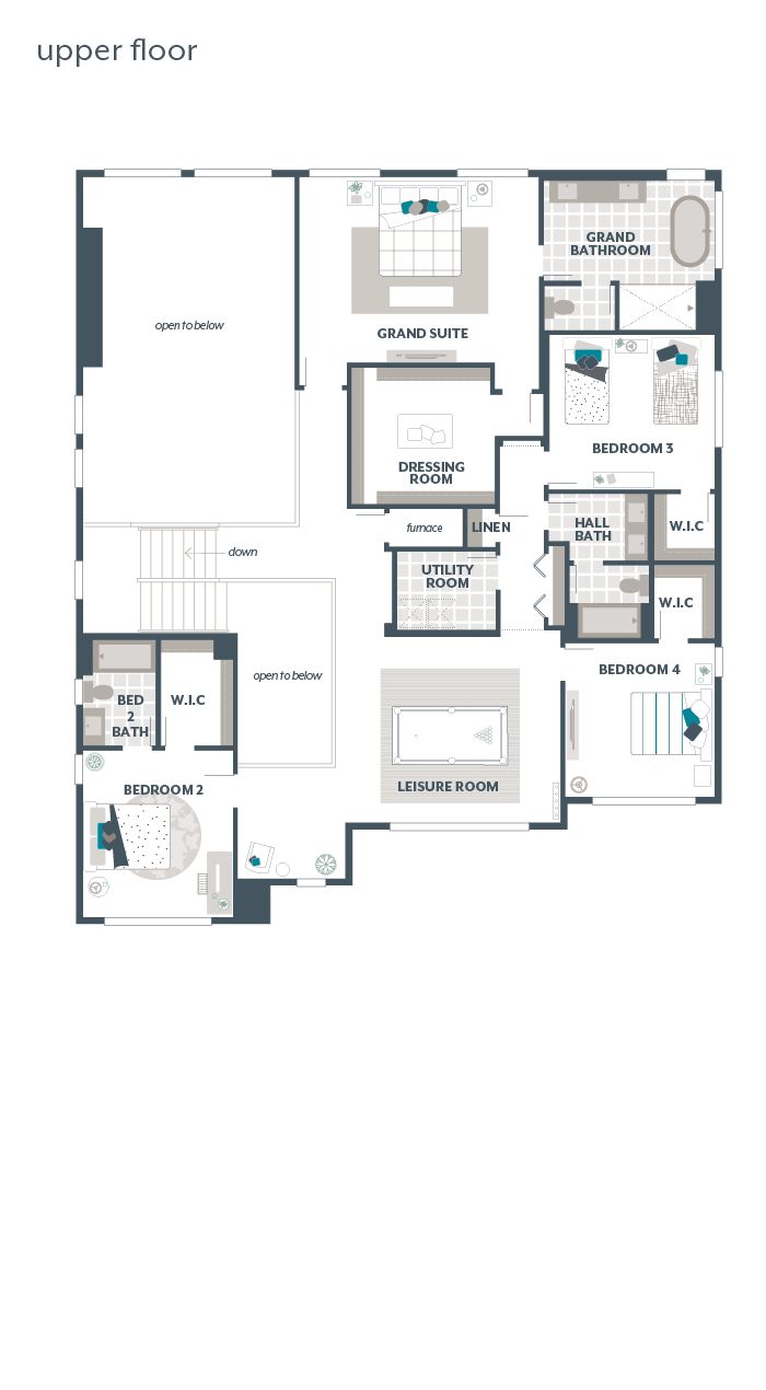 Upper Floor Plan - Ivy V2