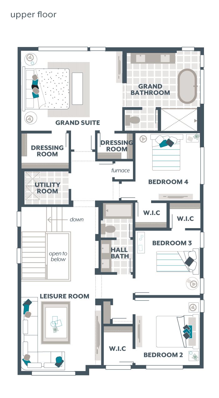 Upper Floor Plan - Gardenia V3