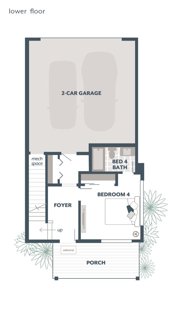 Upper Floor Plan - Spruce