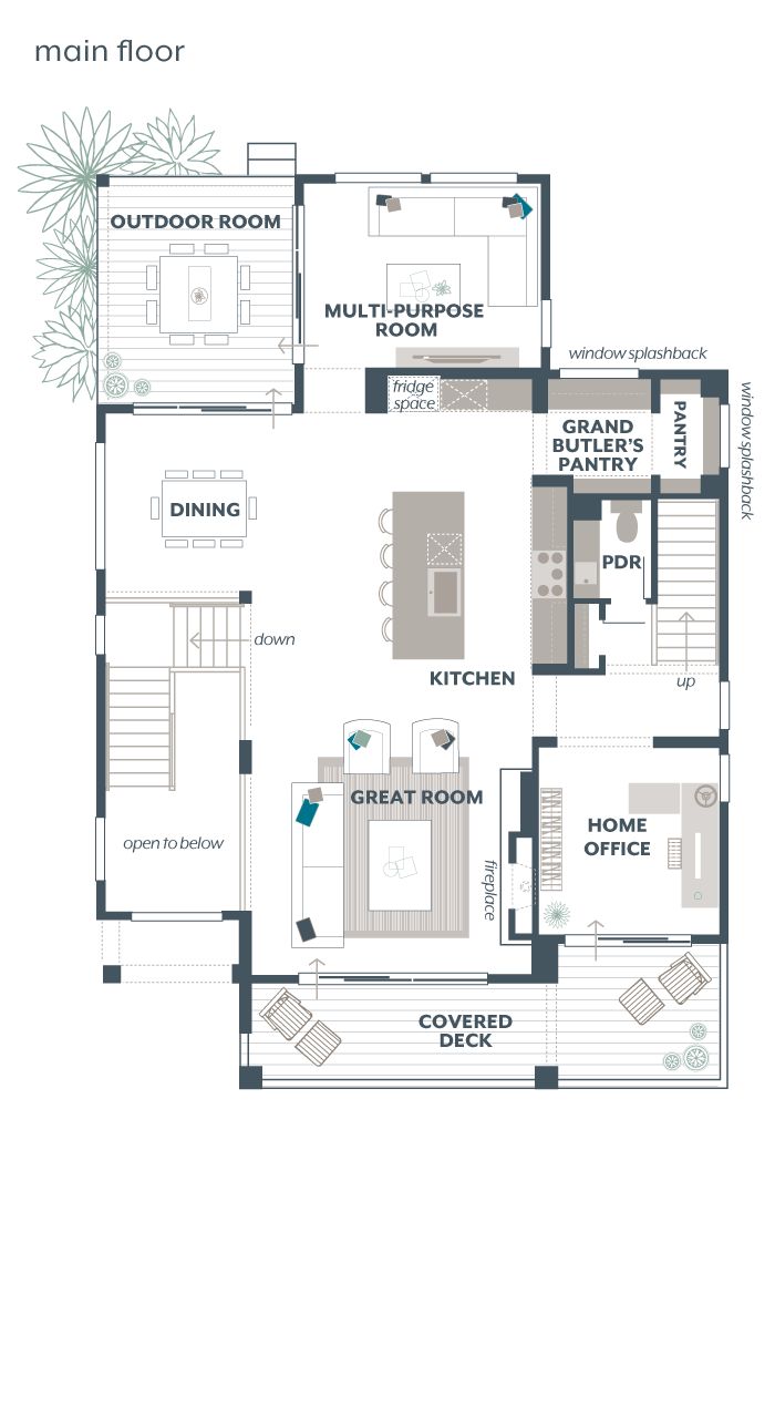 Main Floor Plan - Maple