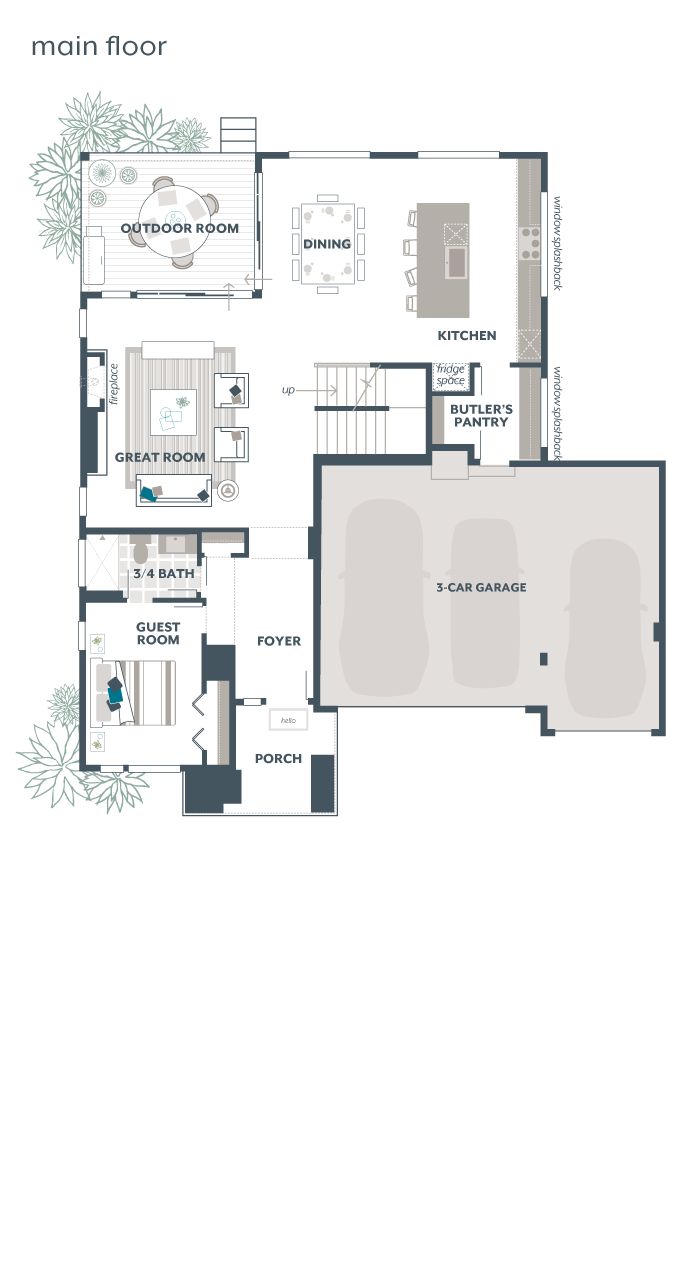 Main Floor Plan - Indigo