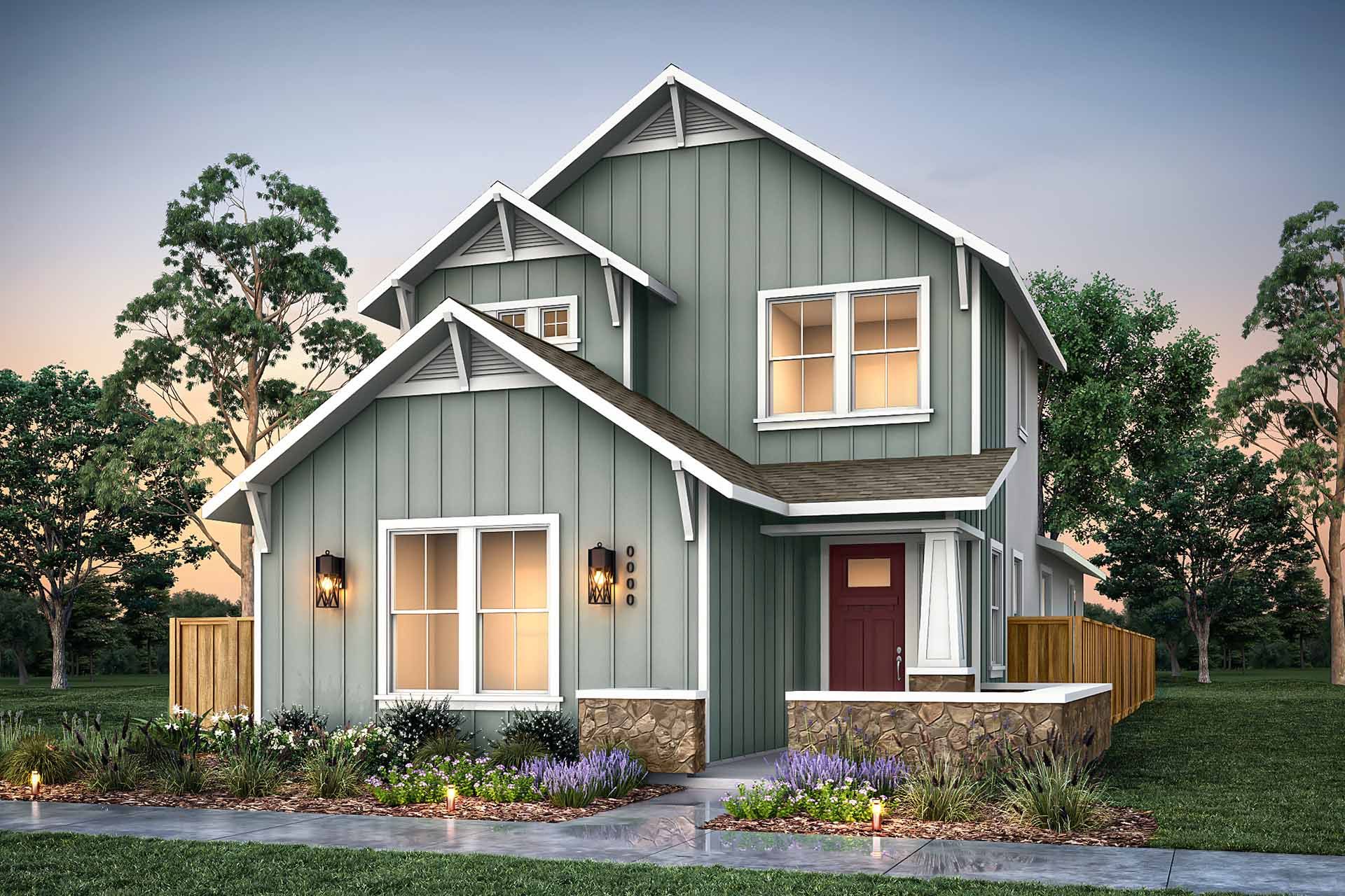 Elevation D Plan 1