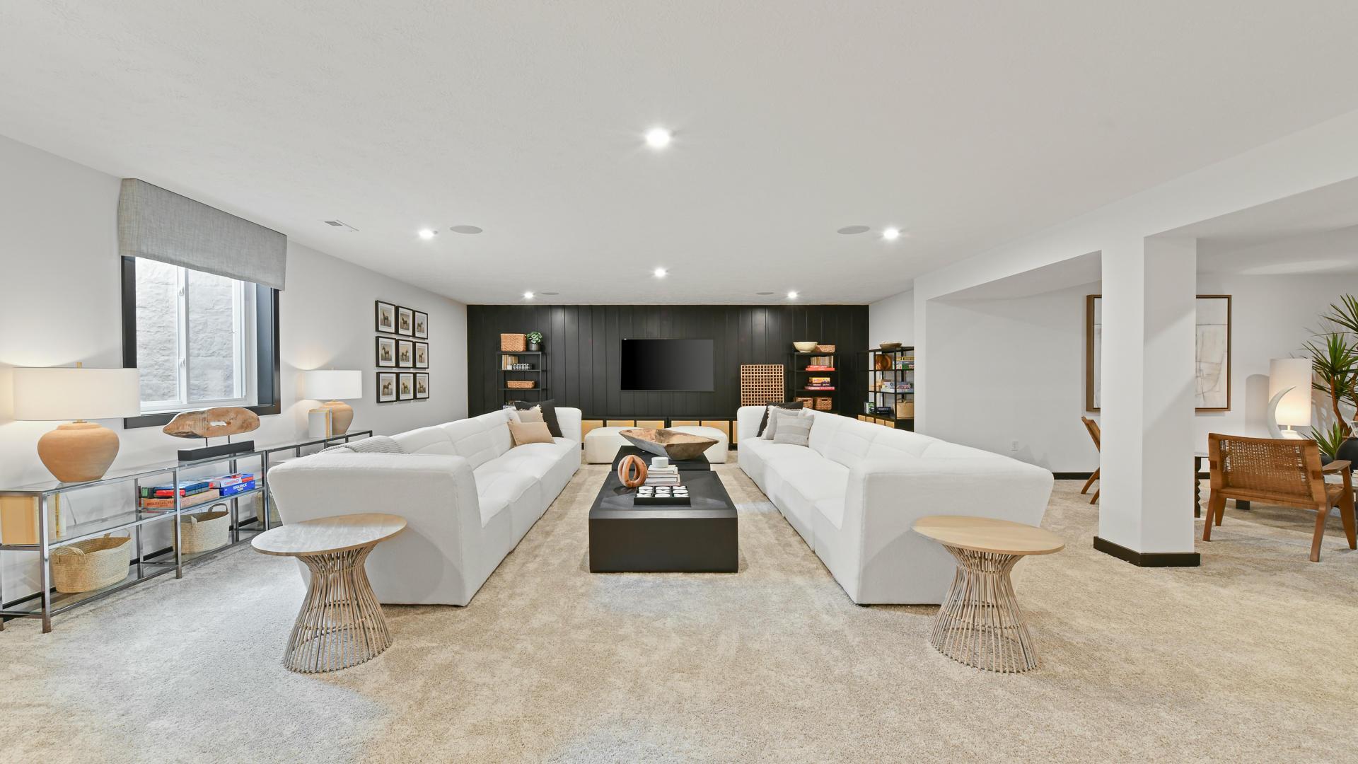 Watch the big game or play a game of pool - basements are available!