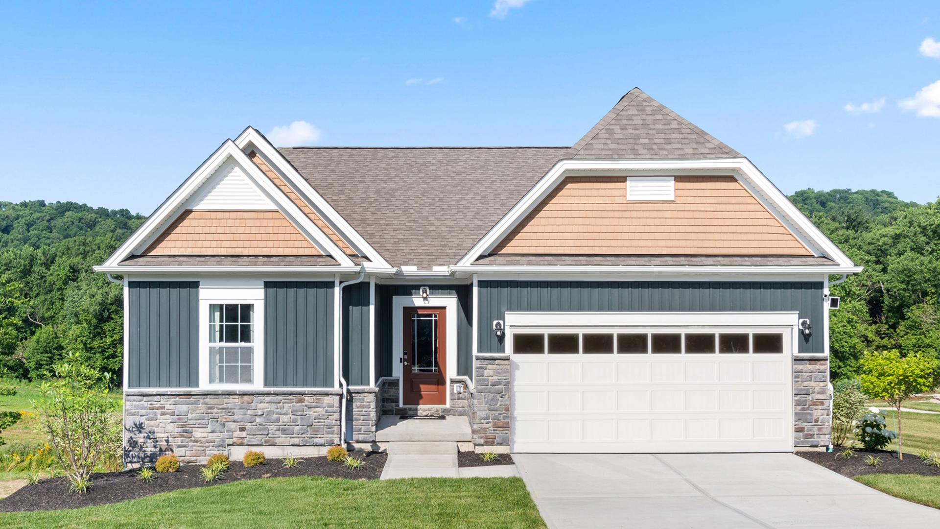 You can choose a 2-story or ranch home design.