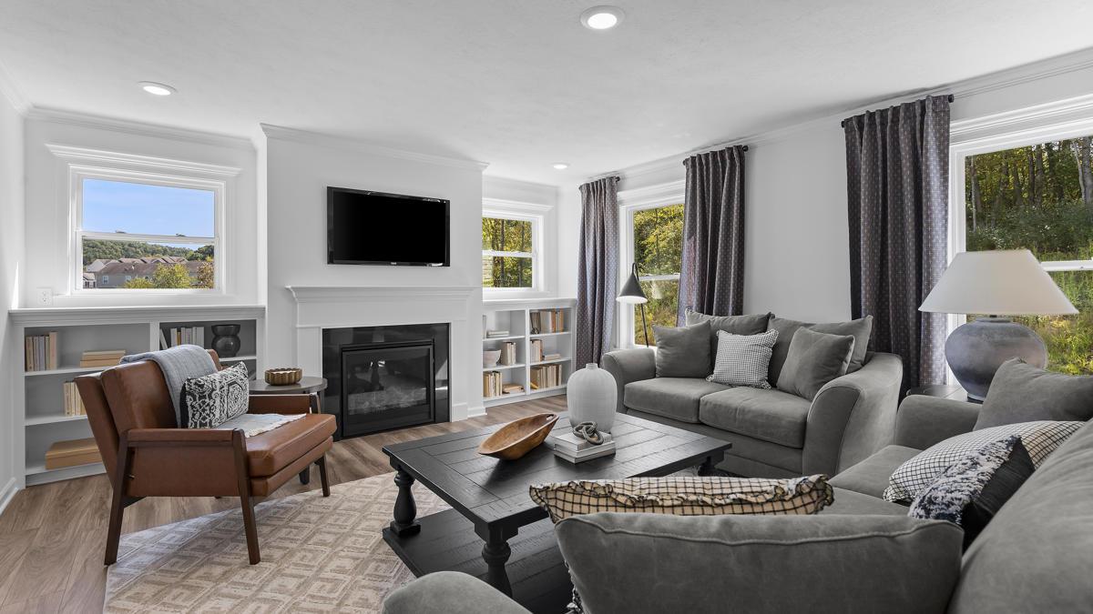 Open-concept floor plans make it easy to entertain friends and family.