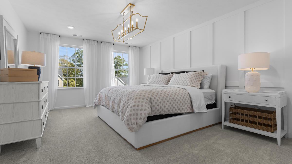 Luxurious master suites with spacious, walk-in closets are included!