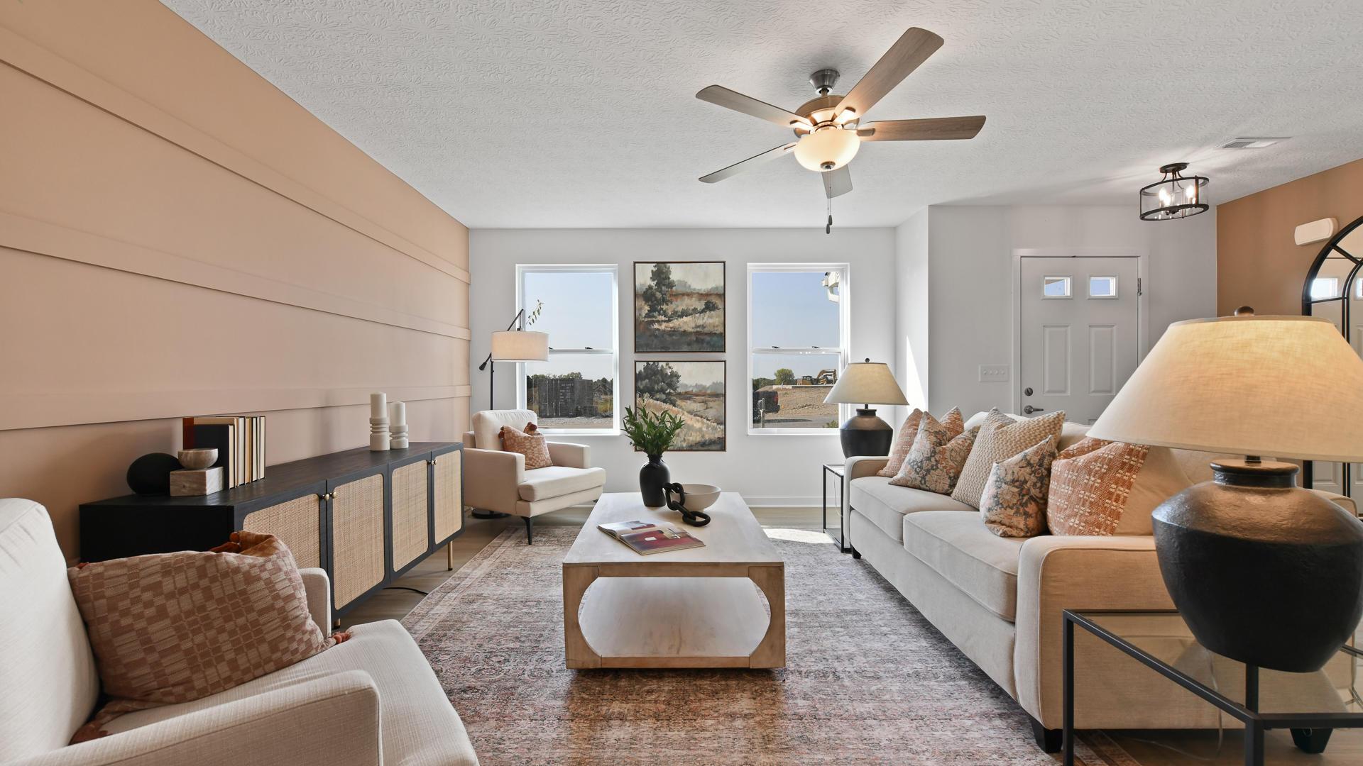 Spacious and welcoming—perfect for movie nights, game days, and everyday memories.