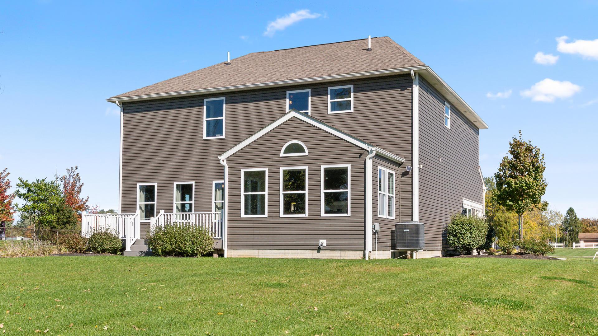 Plenty of backyard space for a playset or patio.