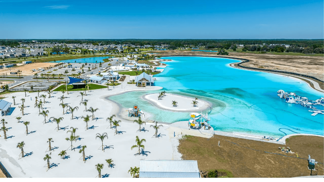 You love living next to a 15-acre lagoon and endless community amenities.