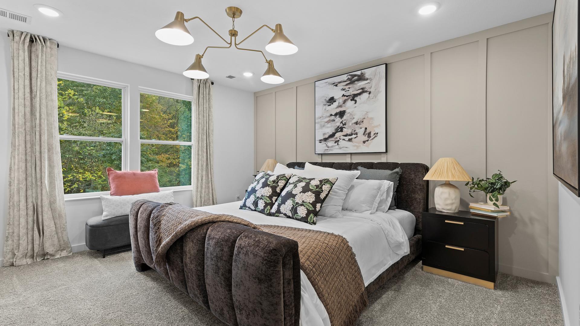 Your master suite is sure to become a personal sanctuary.