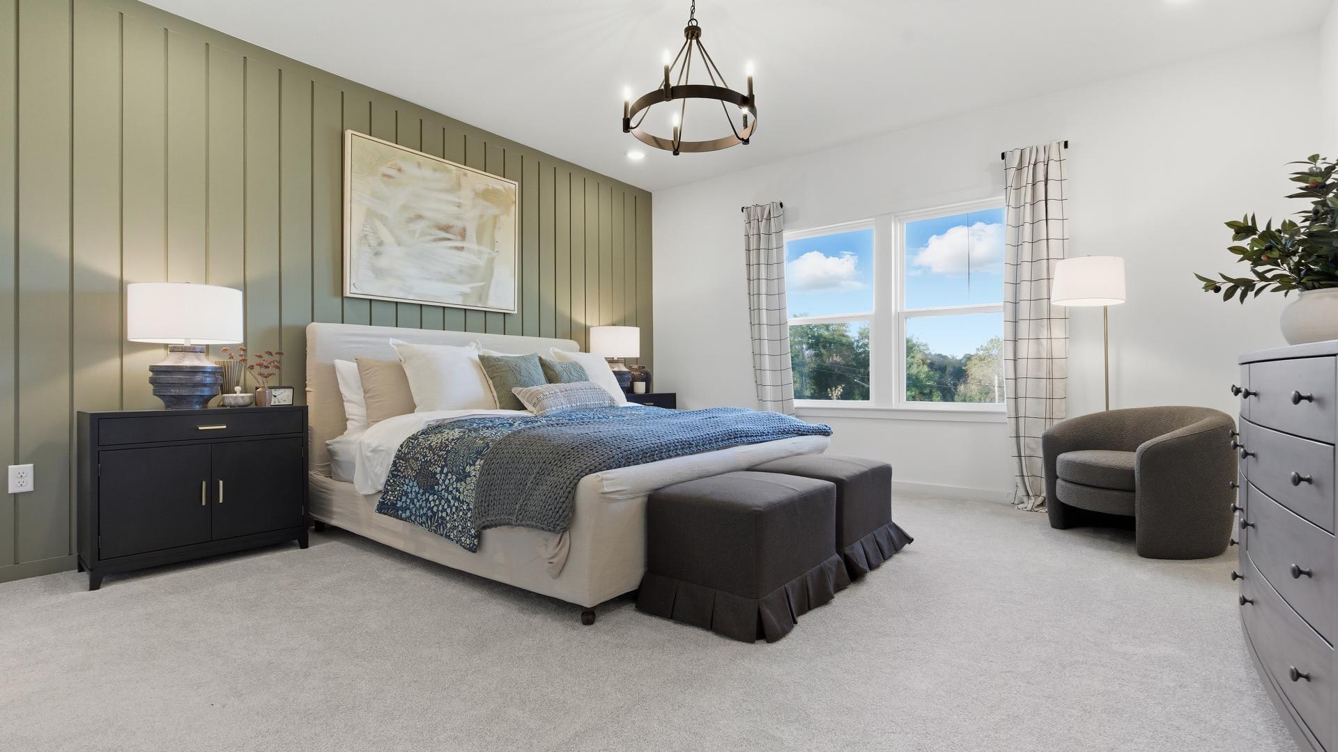 You can choose a master’s suite large enough to waltz in - you deserve this!