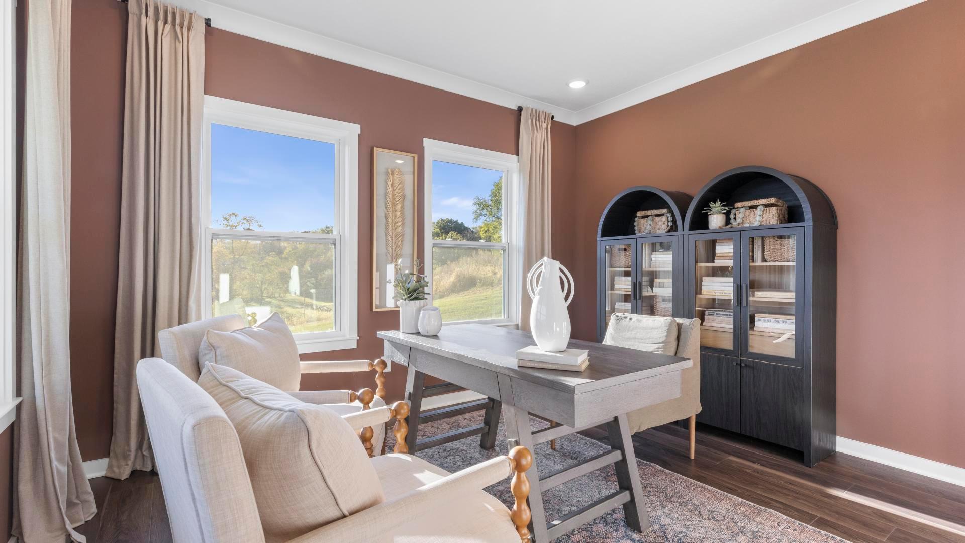 Flex spaces for a home office, playroom, or guest room based on what you need today or tomorrow!