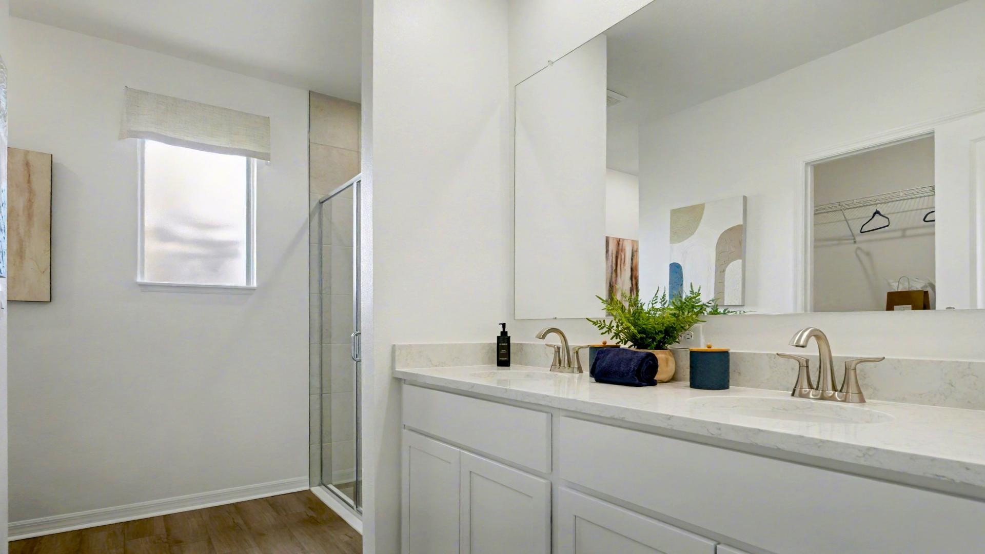 Have choices in the design of your spa- like master bathroom for a peaceful sanctuary.