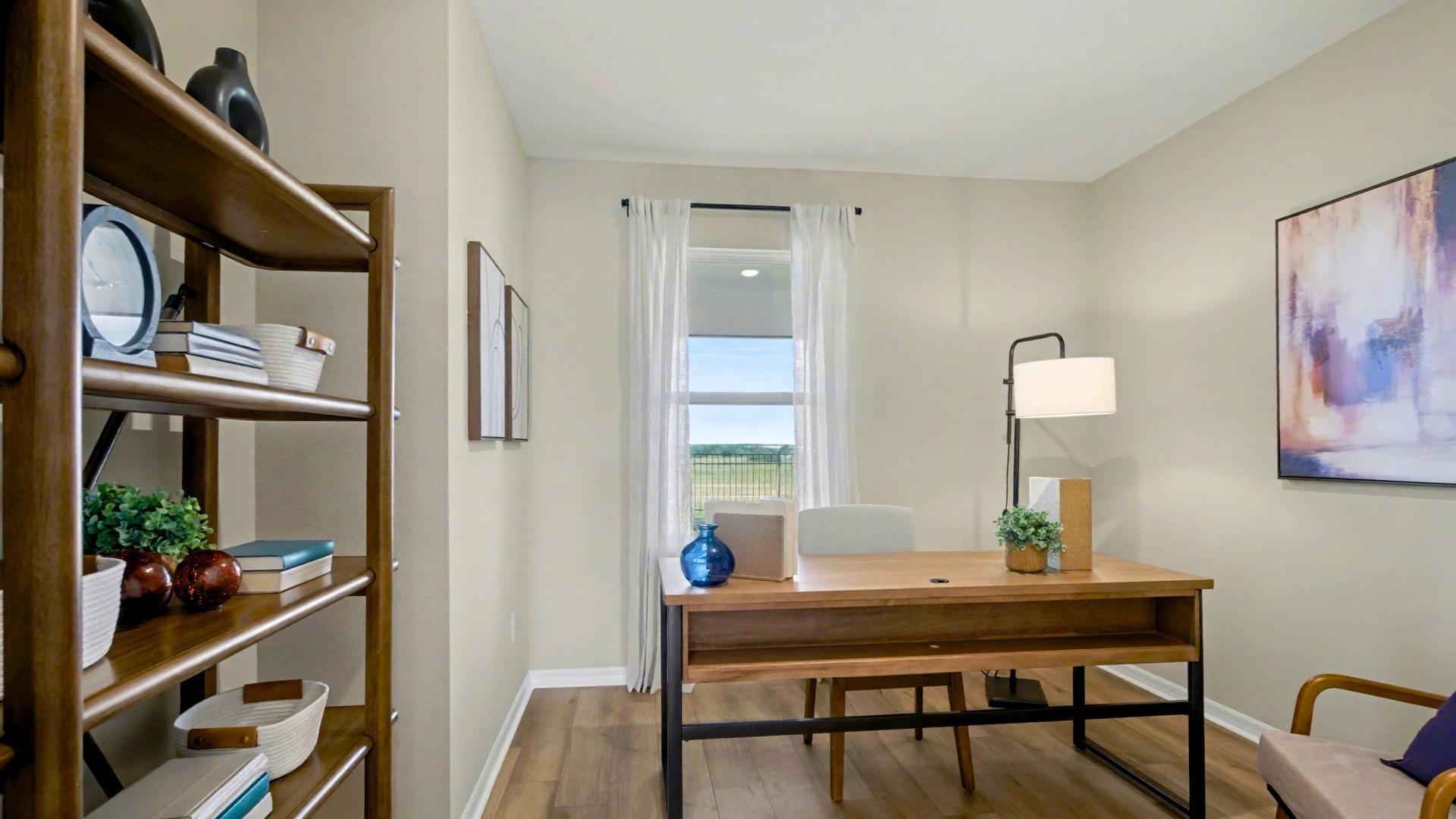 Many of our homes include a flex space—ideal for a home office, game room, or extra bedroom.