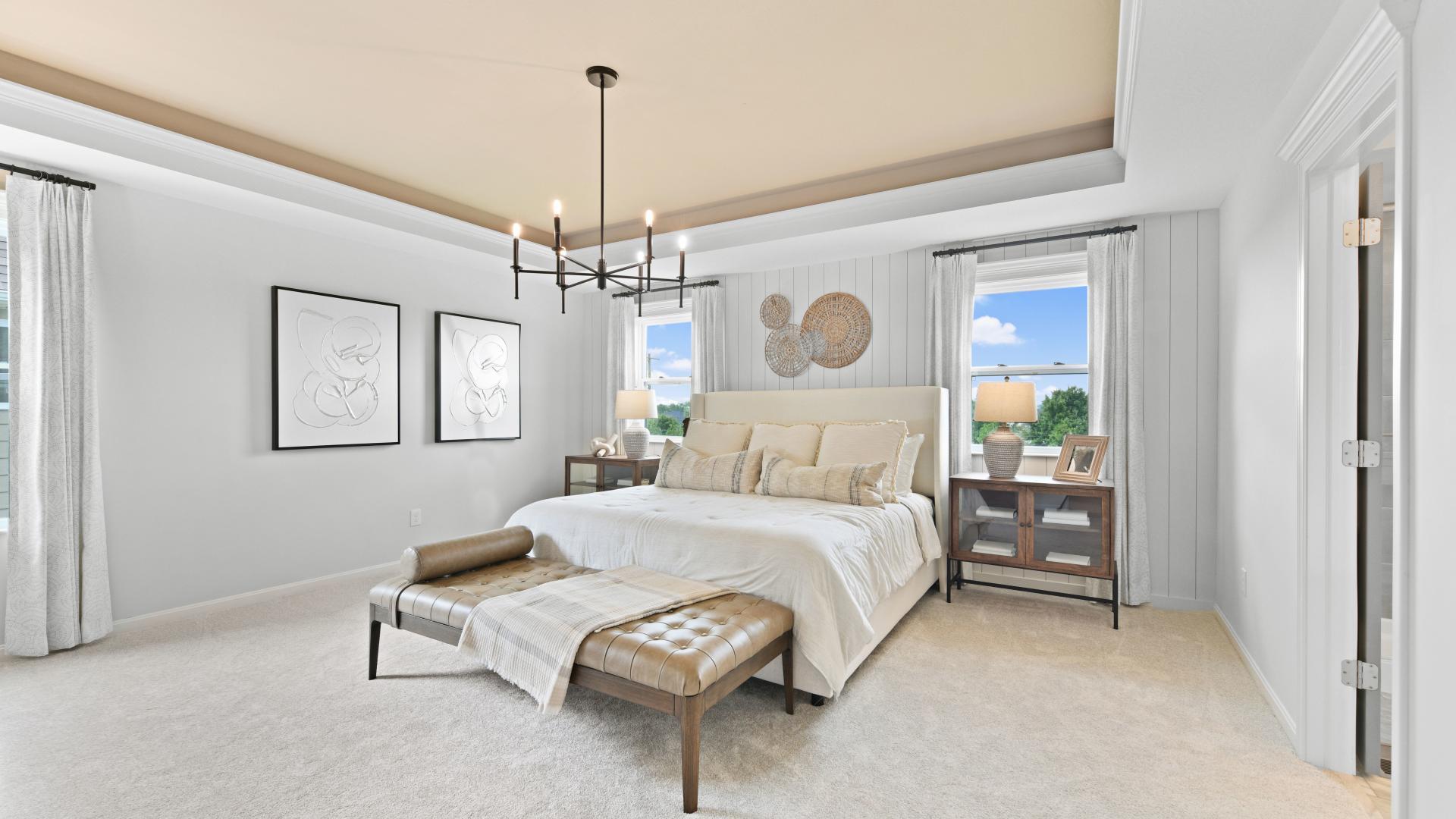 Create a relaxing retreat in your master bedroom, it will be your favorite place to recharge.