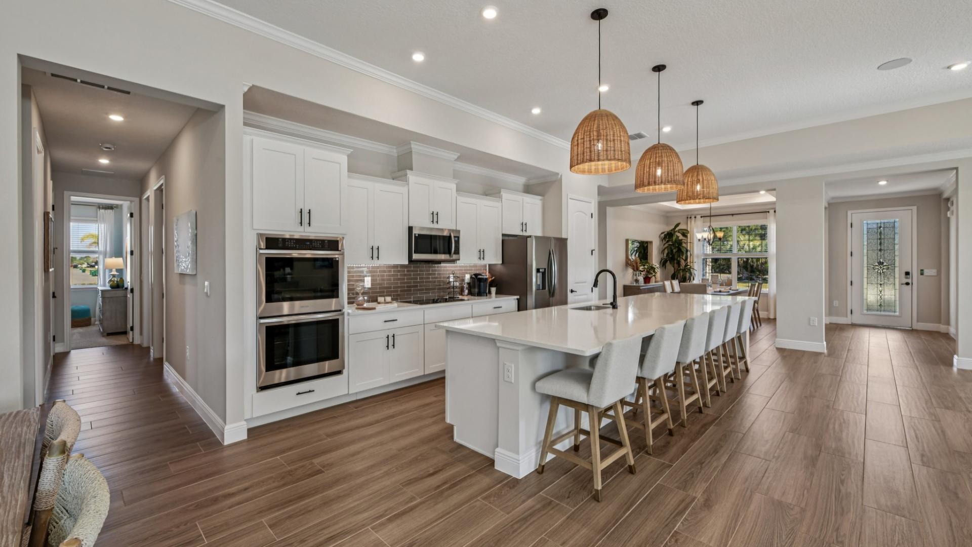 LVP flooring, stainless steel appliances, islands with storage space, and more!