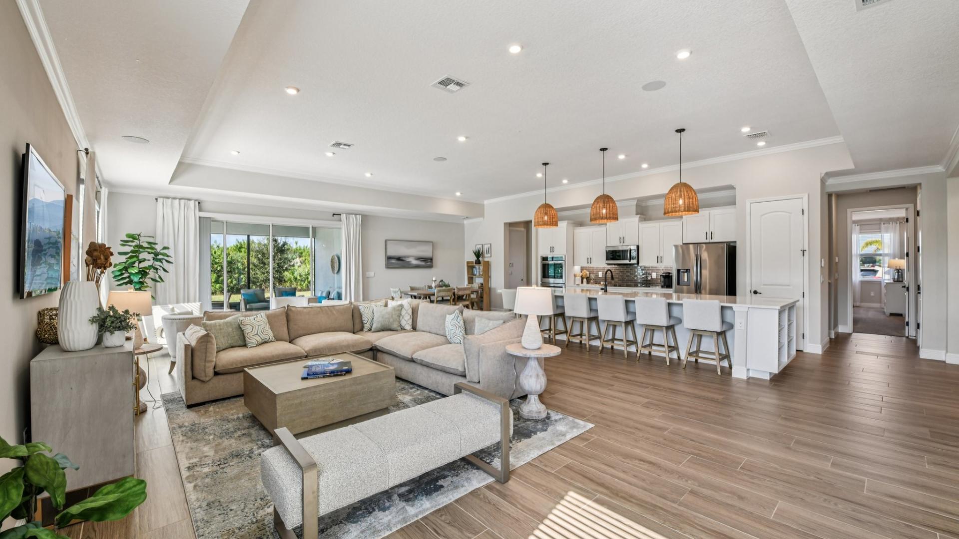 Your kitchen flows seamlessly into the family room, creating a space where everyone wants to gather.