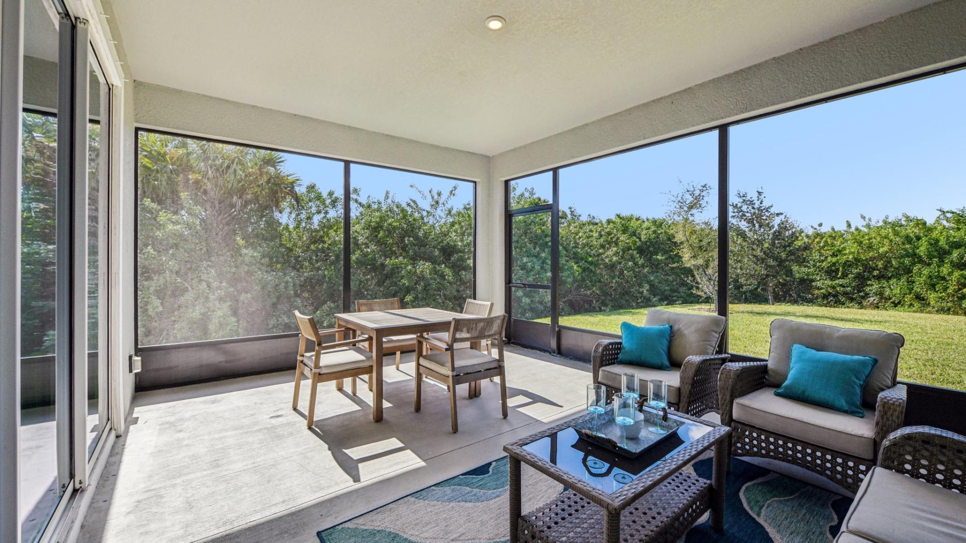 Spend time in your new living room, or on your new porch - you choose.