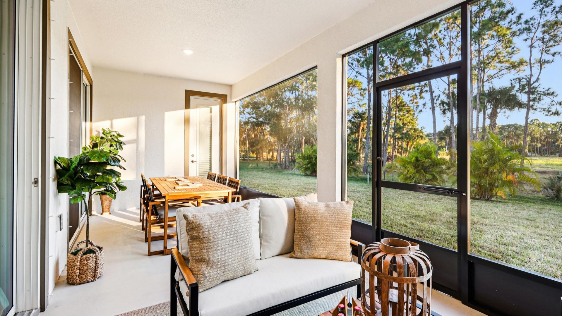 A canopy of soaring trees in your yard gives you the tranquility and relaxation that you deserve.