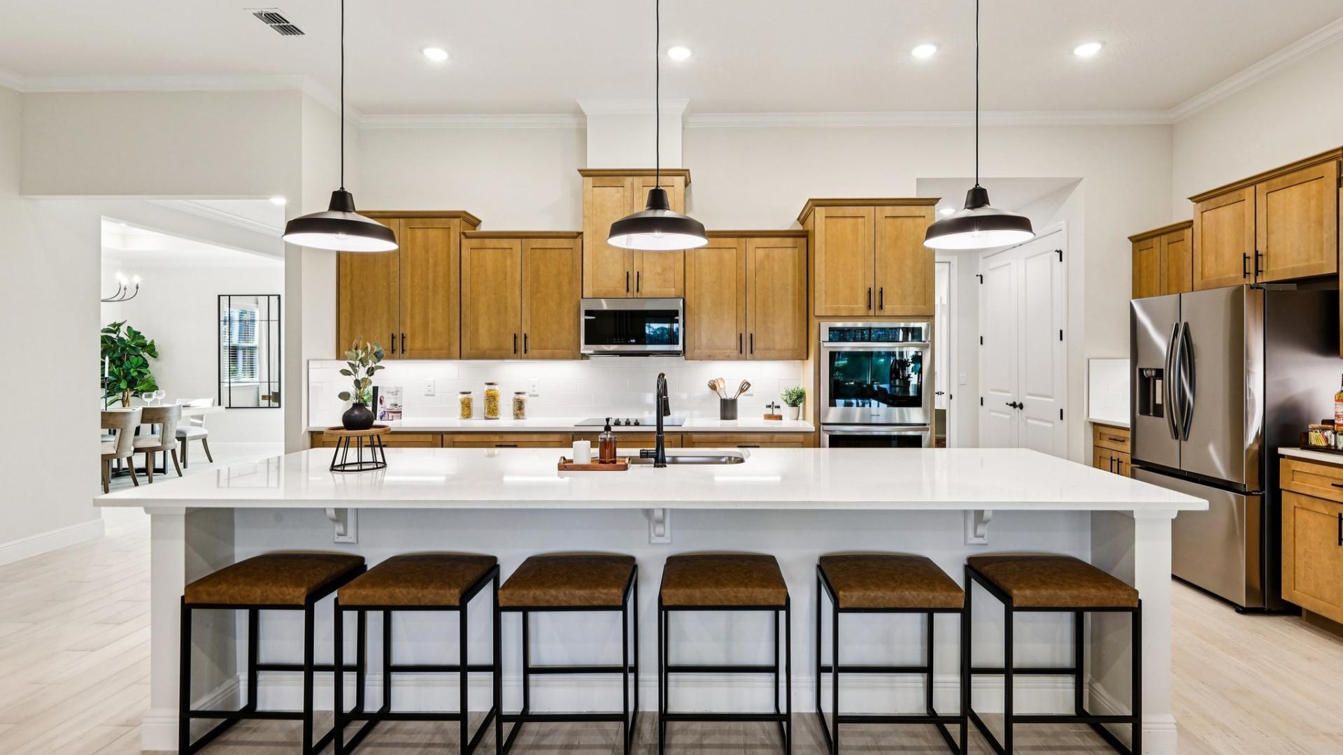 Whip up your favorite meal in the kitchen that you helped design - everyone will ask for seconds.