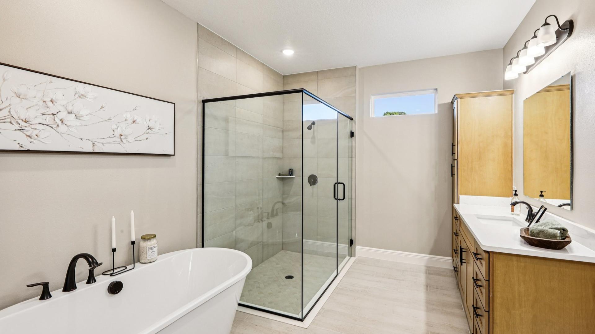 Relax, renew and refresh in your spa-like oasis.