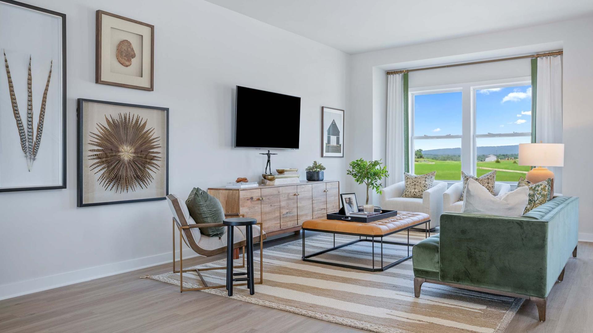 Perfect hang out space for watching the Saturday game or hosting family.