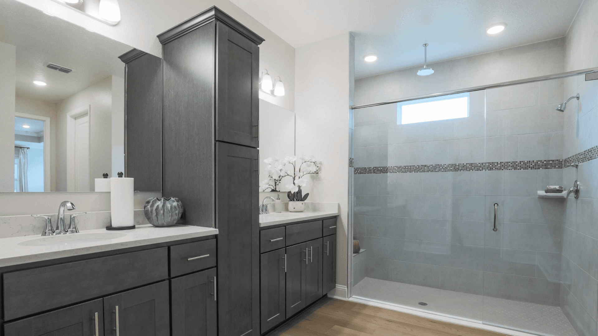 Relax in your private master bathroom at the end of the day.
