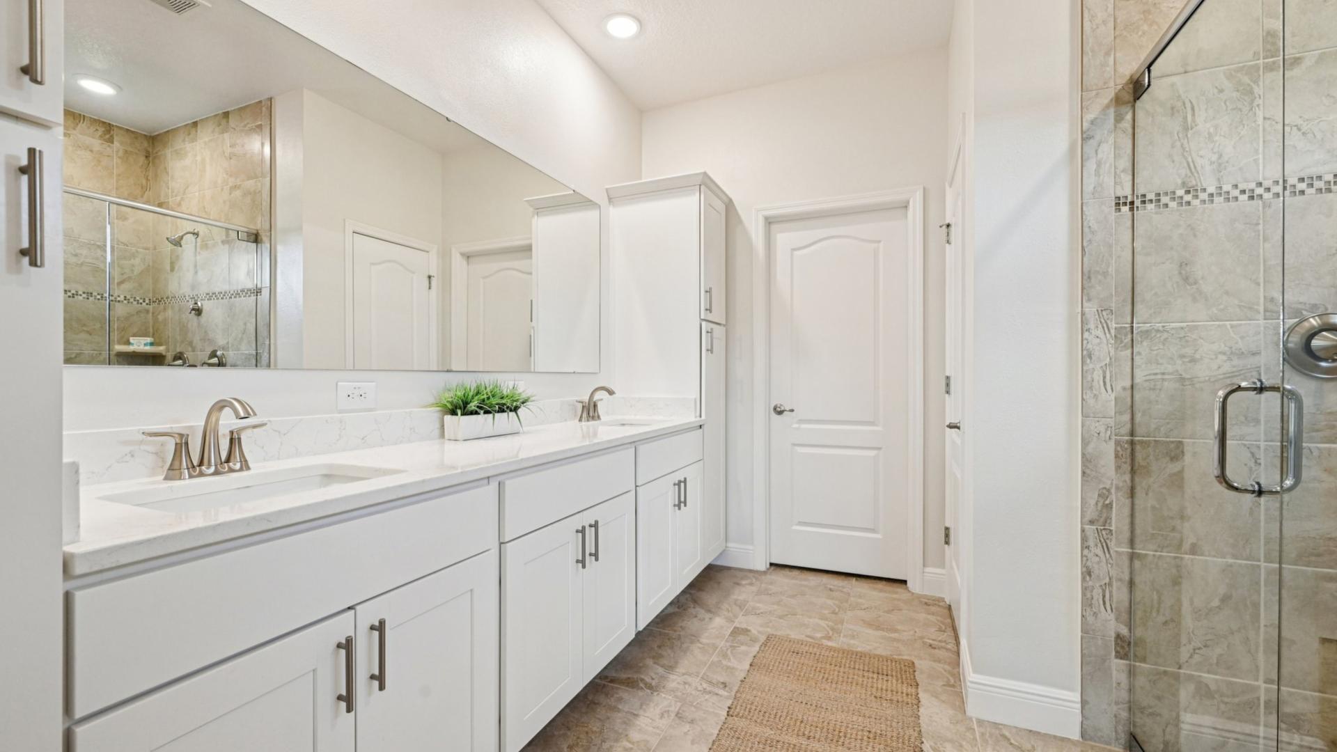 Private master bathrooms make everyday feel like a visit to the spa.