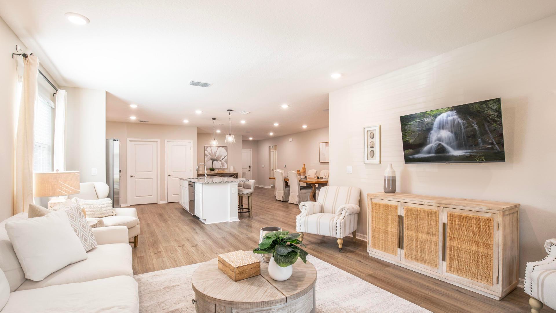 Enjoy the open-concept layout of your new home!