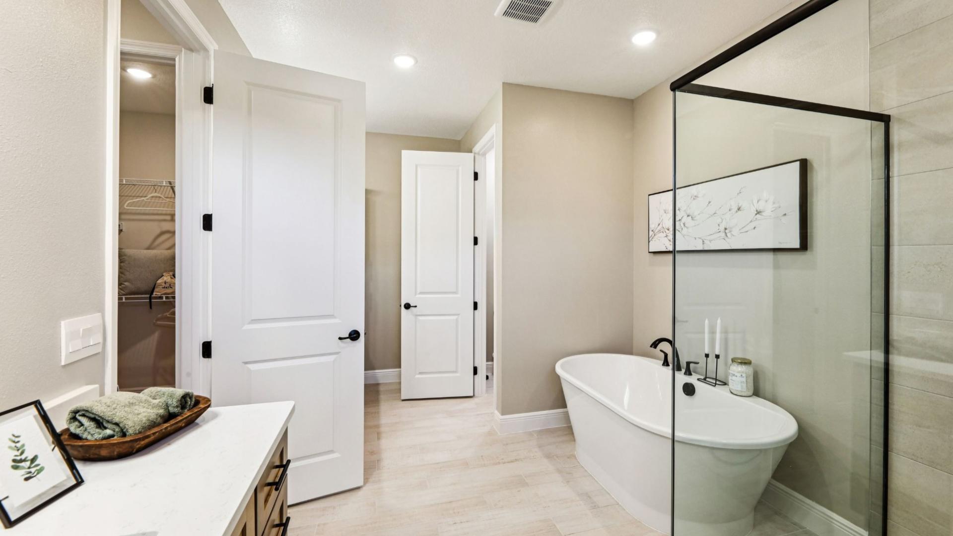 Relax, renew and recharge in your spa-like oasis.