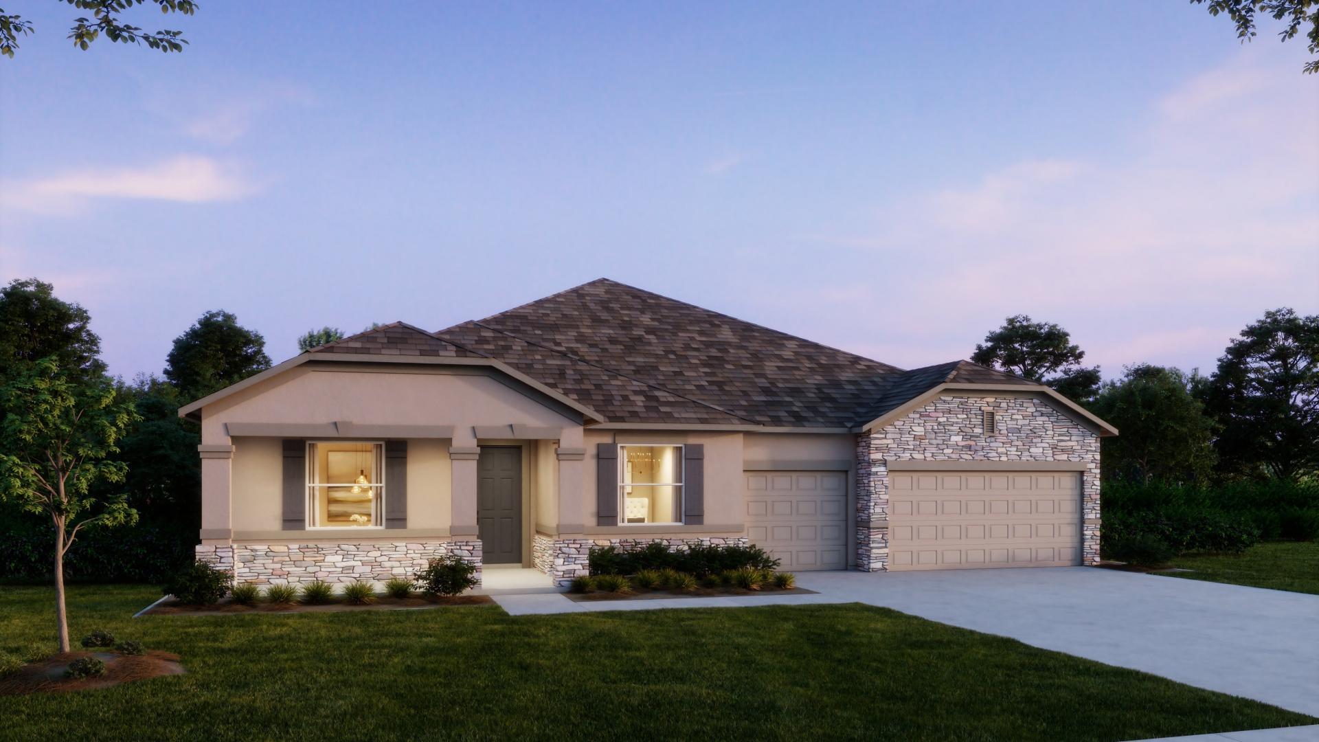 Elevation: C Opt Stone